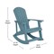 Flash Furniture Sea Foam Poly Resin Adirondack Style Rocking Chair JJ-C14705-SFM-GG - alternate 8